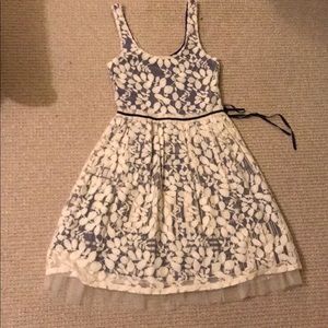 Anthropology Lace overlay dress